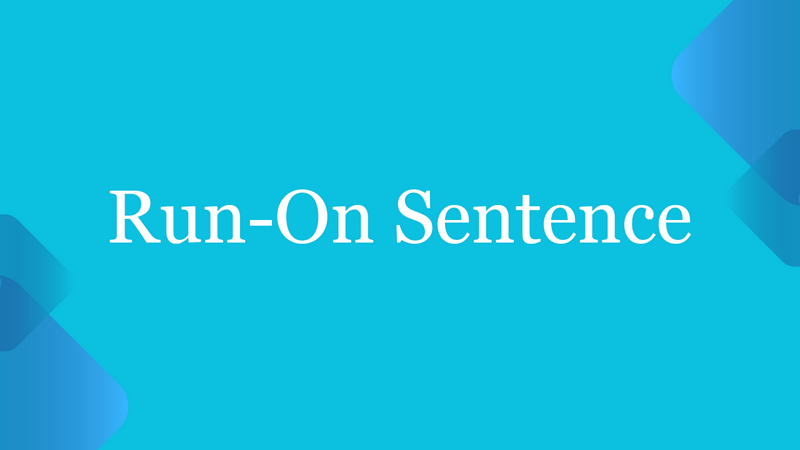 run on sentence